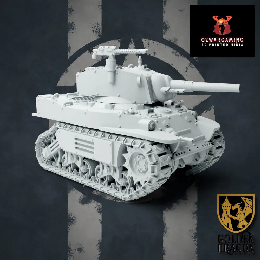 United States of America M30A3 Jackrabbit Light Tank | Golden Dragon Games Weird WW2 Role Playing Miniatures