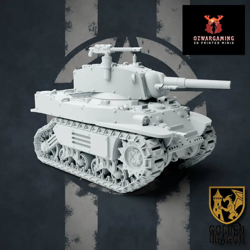 United States of America M30A3 Jackrabbit Light Tank | Golden Dragon Games Weird WW2 Role Playing Miniatures