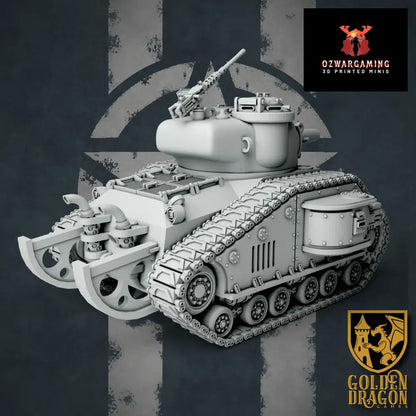 United States of America M40 Sherman Battle Tank | Golden Dragon Games Weird WW2 Role Playing Miniatures