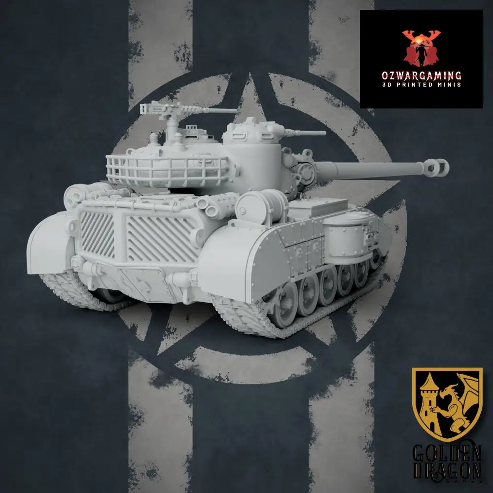 United States of America M46 Grizzly Heavy Tank | Golden Dragon Games Weird WW2 Role Playing Miniatures