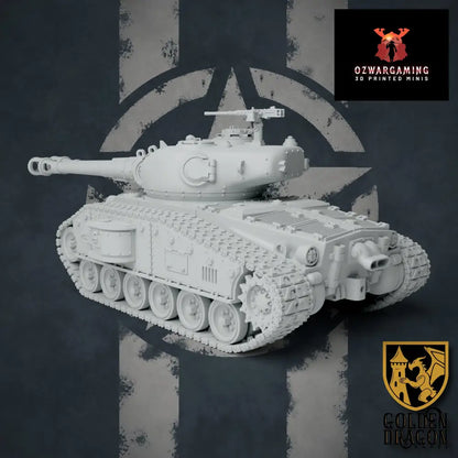 United States of America M68 Timberwolf Heavy Tank | Golden Dragon Games Weird WW2 Role Playing Miniatures