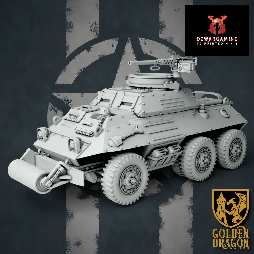 United States of America M80 Raccoon Armored Reconnaissance Car | Golden Dragon Games Weird WW2 Role Playing Miniatures