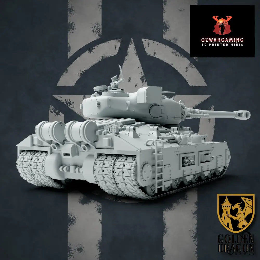 United States of America M82A1 Kodiak Superheavy Tank | Golden Dragon Games Weird WW2 Role Playing Miniatures