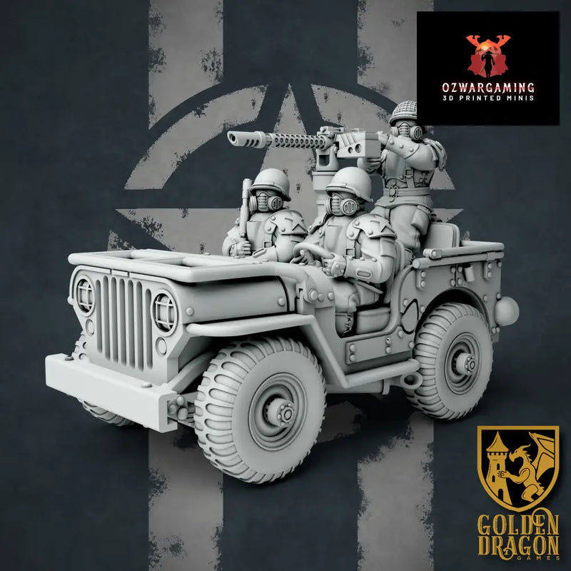 United States of America Recon GPV | Golden Dragon Games Weird WW2 Role Playing Miniatures