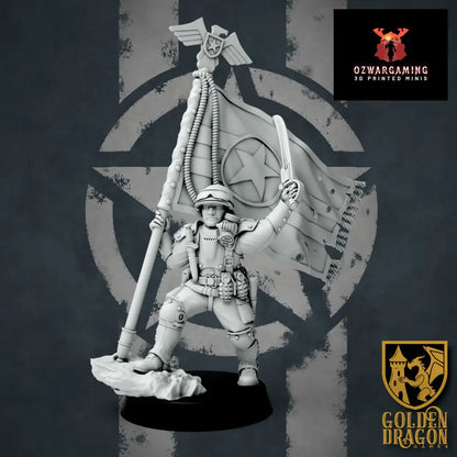 United States of America Sergeant Douglas Donahue - Hero of the Starborne | Golden Dragon Games Weird WW2 Role Playing