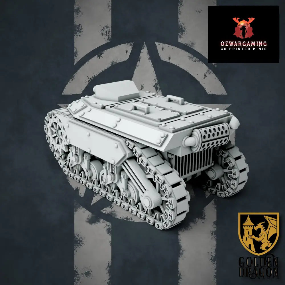 United States of America T12-W4L33 Demolition Vehicle | Golden Dragon Games Weird WW2 Role Playing Miniatures