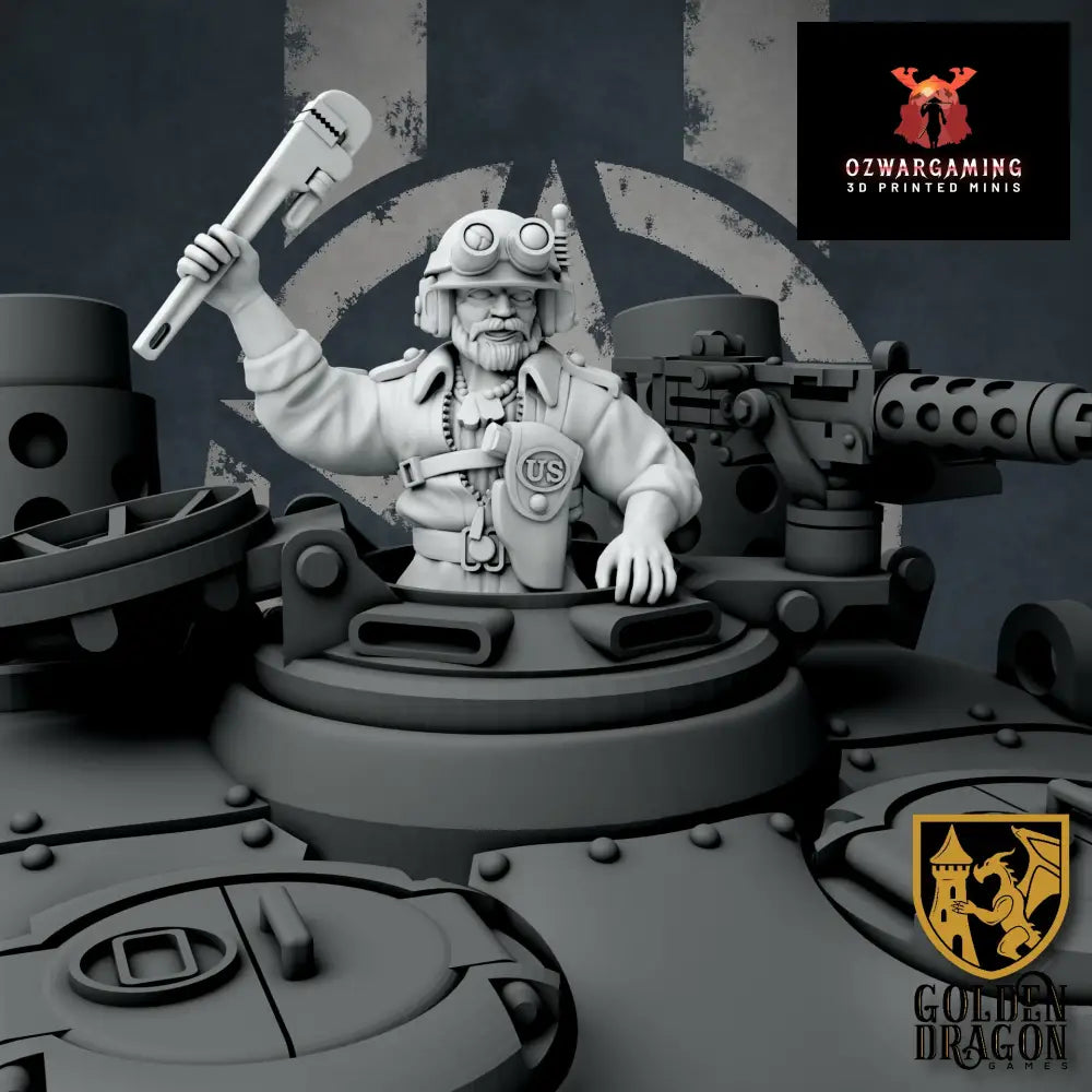 United States of America Warrant Officer Jethro Madison | Golden Dragon Games Weird WW2 Role Playing Miniatures