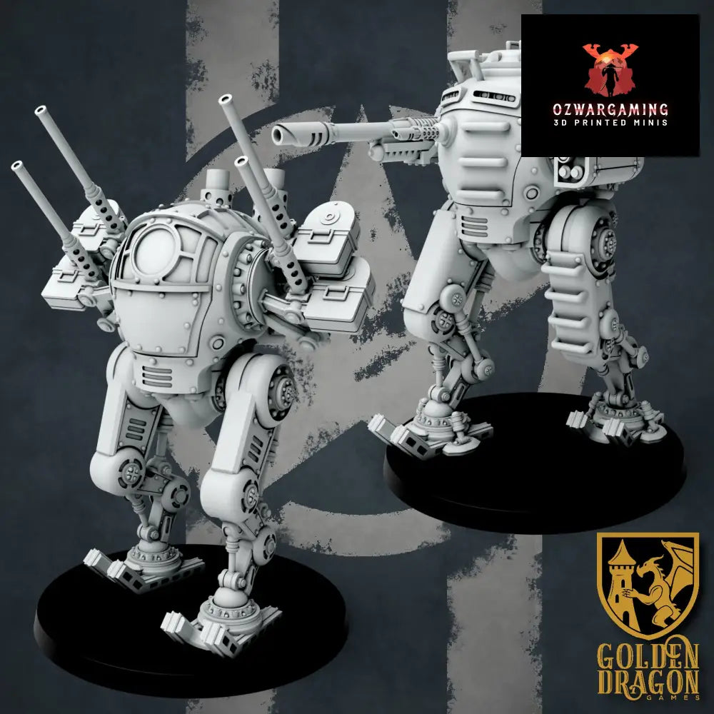United States of America X32 Light Walkers | Golden Dragon Games Weird WW2 Role Playing Miniatures