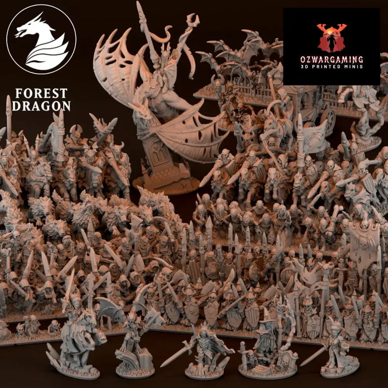 Vampires Army Bundle | Forest Dragon 10mm Fantasy Wargaming Miniatures Role Playing Miniatures