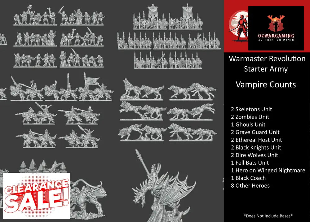 Vampires Army Bundle | Forest Dragon 10mm Fantasy Wargaming Miniatures Role Playing Miniatures