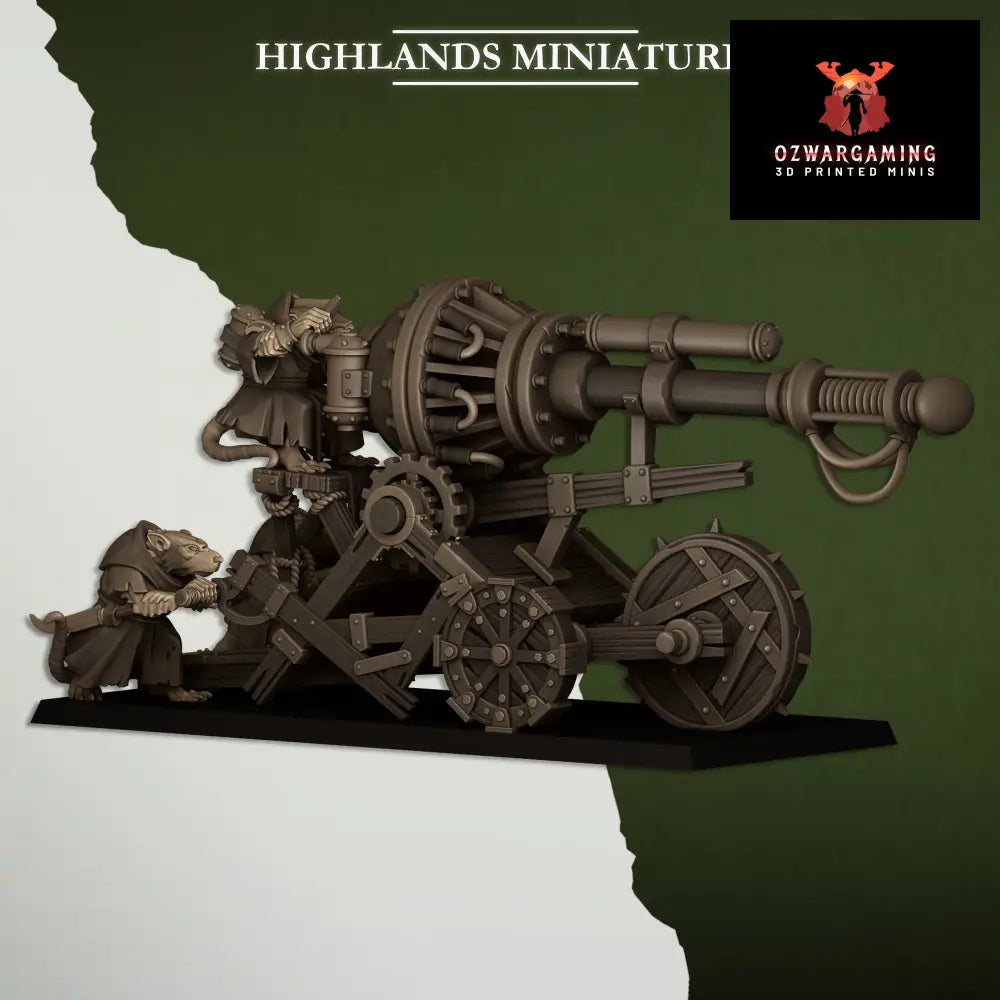 Vermin Cannon | Highlands Miniatures 28/32mm Fantasy Wargaming Miniatures Role Playing Miniatures