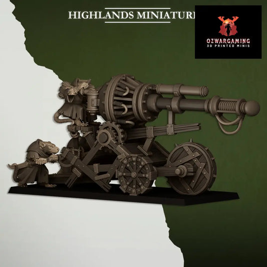 Vermin Cannon | Highlands Miniatures 28/32mm Fantasy Wargaming Miniatures Role Playing Miniatures