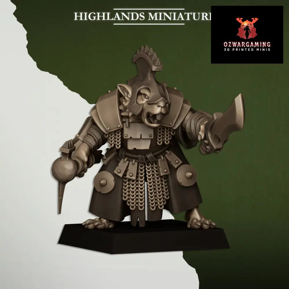 Vermin Lord | Highlands Miniatures 28/32mm Fantasy Wargaming Miniatures Role Playing Miniatures
