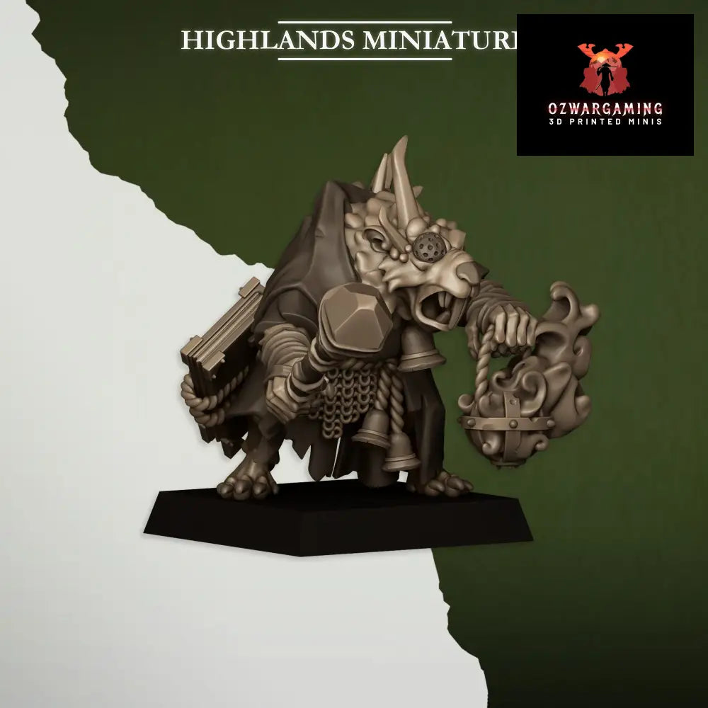 Vermin Pastor | Highlands Miniatures 28/32mm Fantasy Wargaming Miniatures Role Playing Miniatures