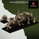 Vermin Rat Ogres and Handler | Highlands Miniatures 28/32mm Fantasy Wargaming Miniatures Role Playing Miniatures