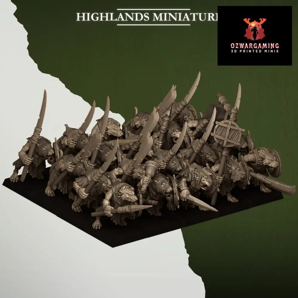 Vermin Sewer Rats | Highlands Miniatures 28/32mm Fantasy Wargaming Miniatures Role Playing Miniatures