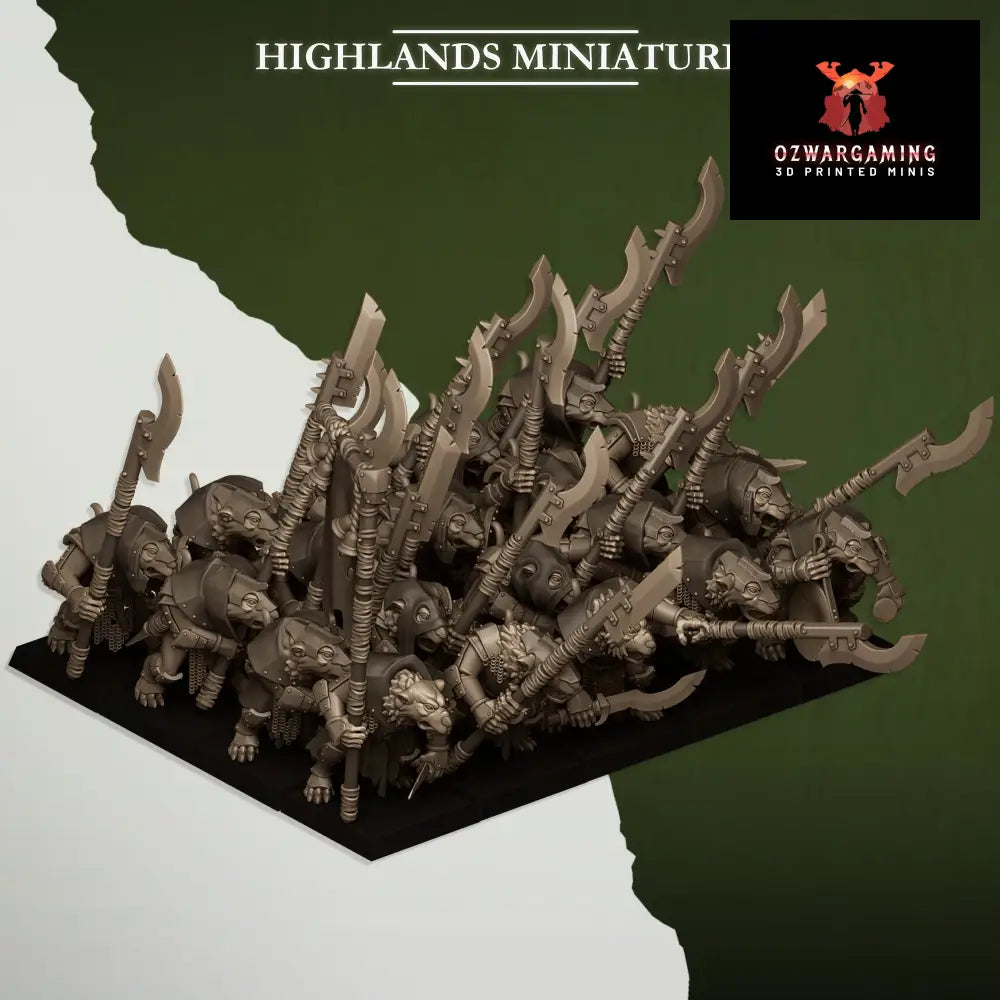 Vermin Vanguard | Highlands Miniatures 28/32mm Fantasy Wargaming Miniatures Role Playing Miniatures