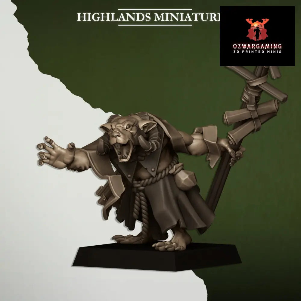 Vermin Warlock Highlands Miniatures 28/32mm Fantasy Wargaming Miniatures Role Playing Miniatures