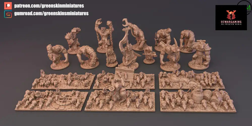 Verminkin Army Bundle | Greenskin Miniatures 10mm Fantasy Wargaming Miniatures Role Playing Miniatures