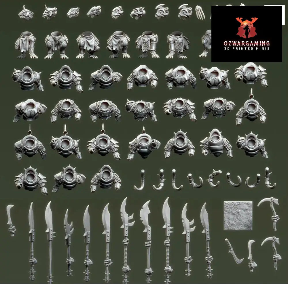 Verminkin Black Warriors | Vinci Miniatures 28/32mm Fantasy Wargaming Miniatures Role Playing Miniatures