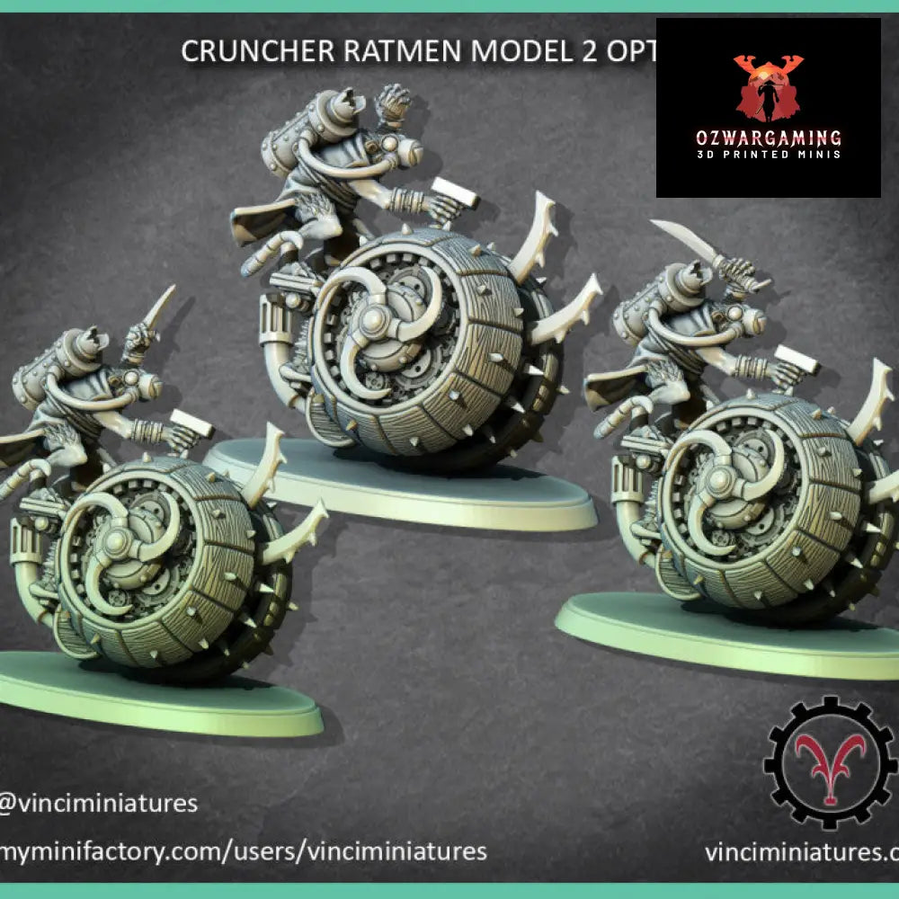 Verminkin Crunchers | Vinci Miniatures 28/32mm Fantasy Wargaming Miniatures Role Playing Miniatures