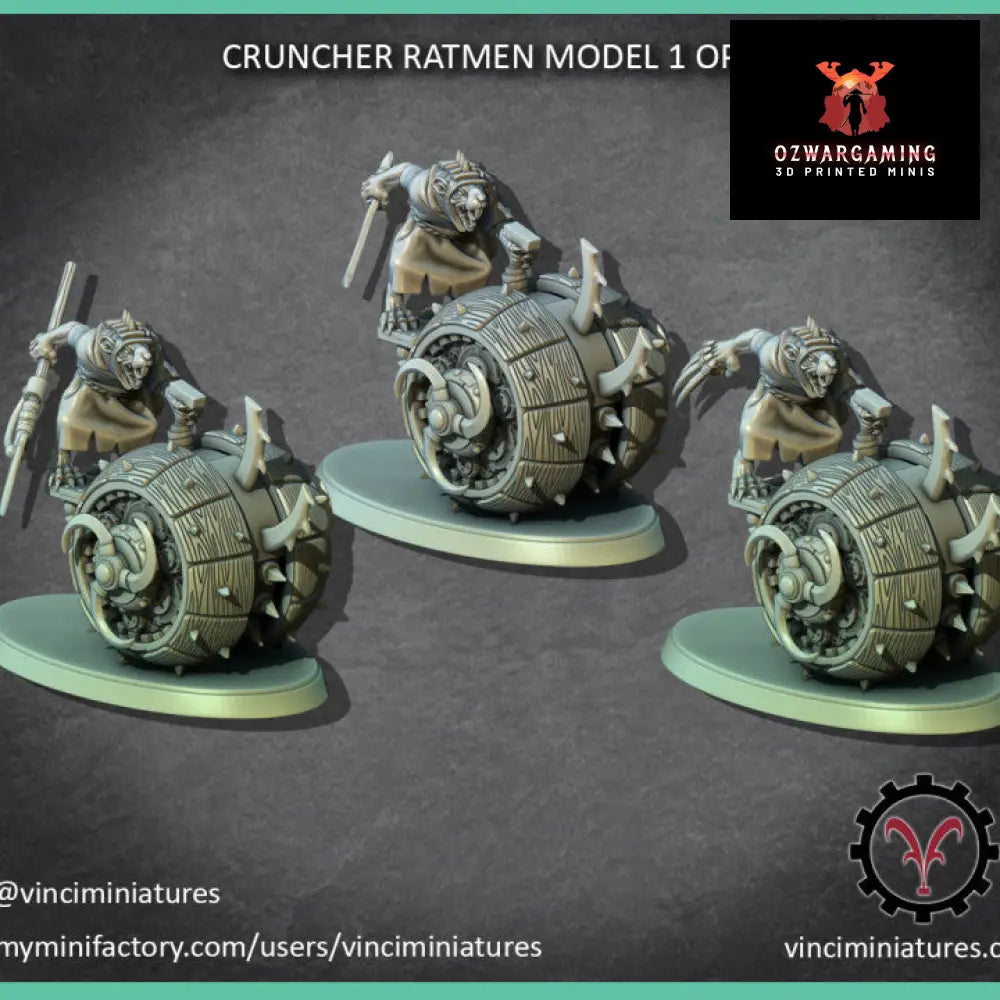 Verminkin Crunchers | Vinci Miniatures 28/32mm Fantasy Wargaming Miniatures Role Playing Miniatures