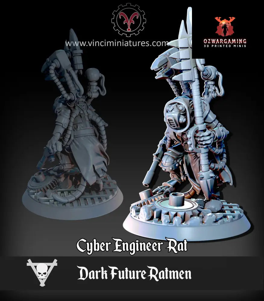 Verminkin Dark Future Engineer | Vinci Miniatures 28/32mm Fantasy Wargaming Miniatures Role Playing Miniatures