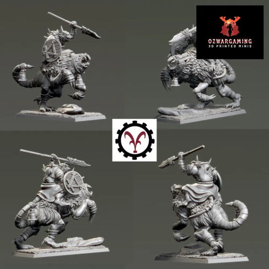 Verminkin Mounted Rats | Vinci Miniatures 28/32mm Fantasy Wargaming Miniatures Role Playing Miniatures