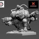 Verminkin Ogre Rat Gatling Gun | Vinci Miniatures 28/32mm Fantasy Wargaming Miniatures Role Playing Miniatures