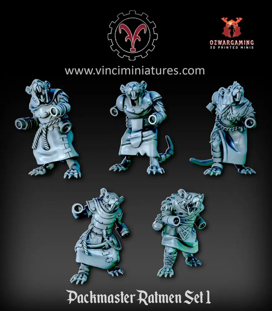 Verminkin Packmasters | Vinci Miniatures 28/32mm Fantasy Wargaming Miniatures Role Playing Miniatures