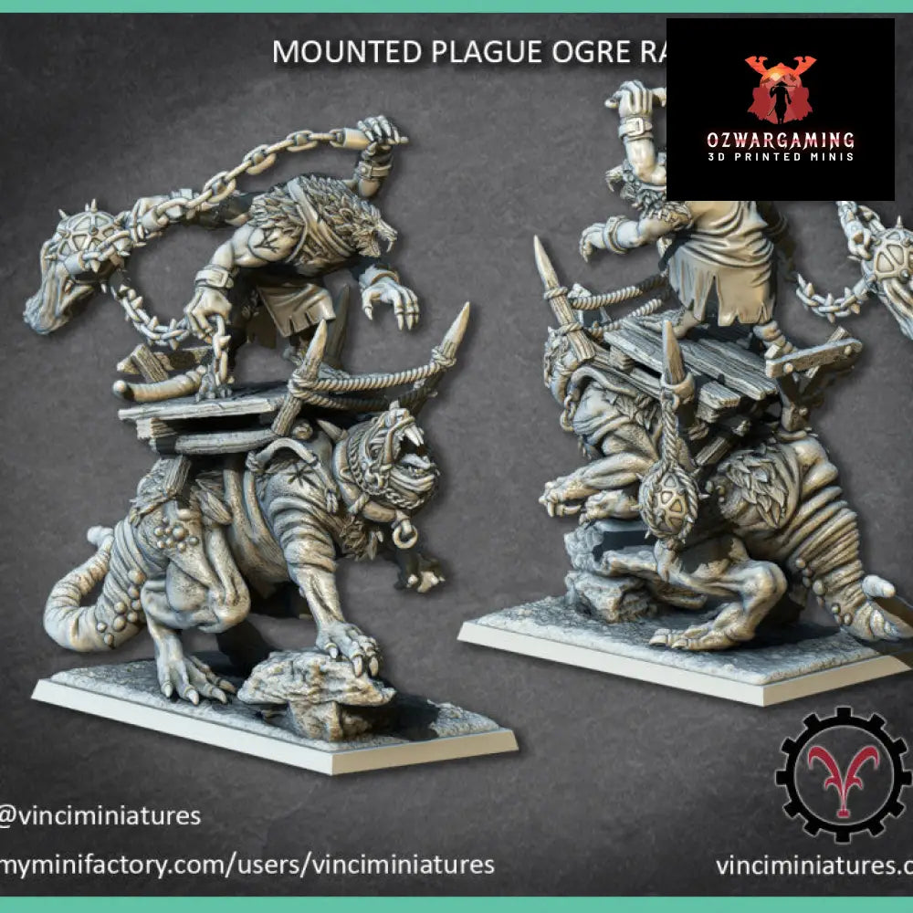 Verminkin Plague Ogre Rat | Vinci Miniatures 28/32mm Fantasy Wargaming Miniatures Role Playing Miniatures