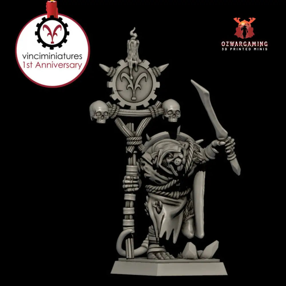 Verminkin Plaguelord 2 | Vinci Miniatures 28/32mm Fantasy Wargaming Miniatures Role Playing Miniatures
