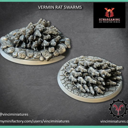 Verminkin Rat Swarms | Vinci Miniatures 28/32mm Fantasy Wargaming Miniatures Role Playing Miniatures