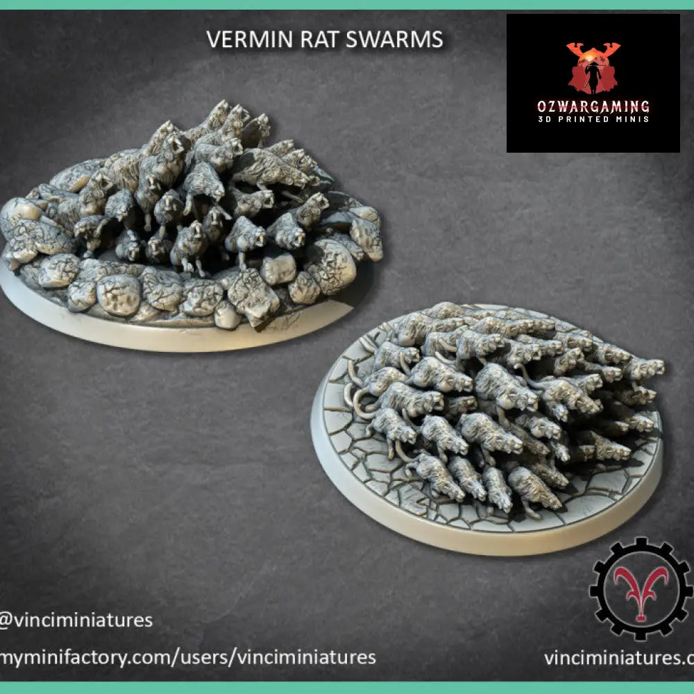 Verminkin Rat Swarms | Vinci Miniatures 28/32mm Fantasy Wargaming Miniatures Role Playing Miniatures