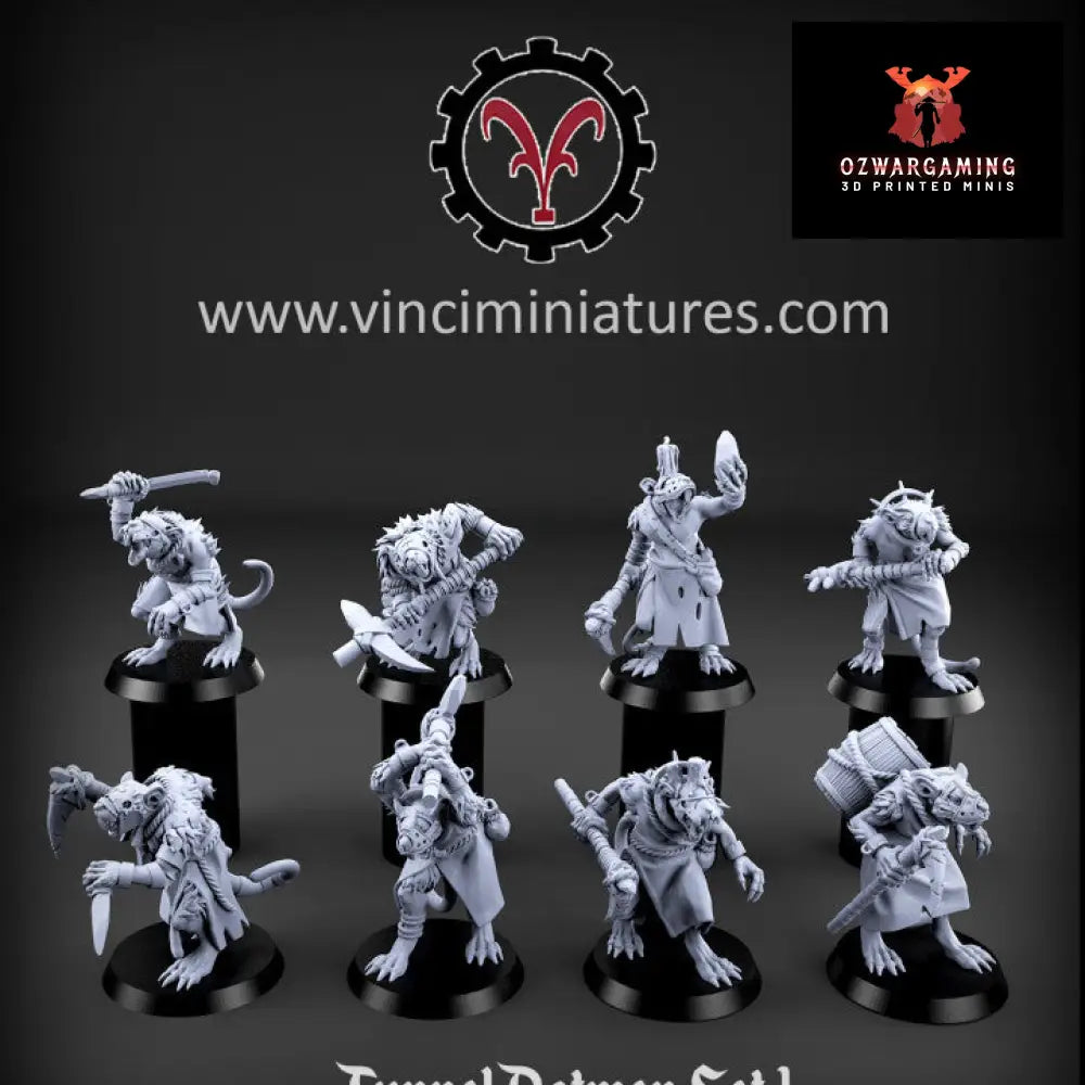Verminkin Tunnel Rats | Vinci Miniatures 28/32mm Fantasy Wargaming Miniatures Role Playing Miniatures