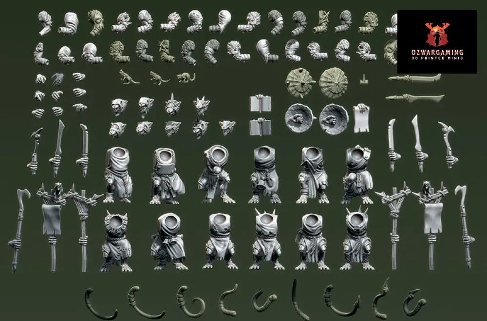 Verminkin Warriors | Vinci Miniatures 28/32mm Fantasy Wargaming Miniatures Role Playing Miniatures