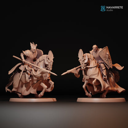 Golden Swan Knight Cavalry | Navarrete Studios 25mm Fantasy Wargaming Miniatures