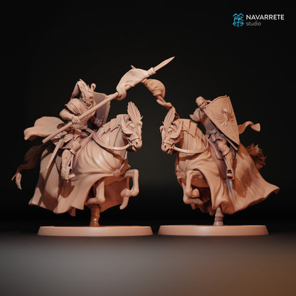 Golden Swan Knight Cavalry | Navarrete Studios 25mm Fantasy Wargaming Miniatures