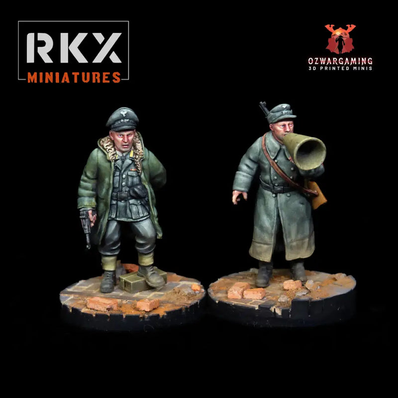 Volkstruum HQ Team | RKX Miniatures 28mm WW2 Wargaming Miniatures Role Playing Miniatures