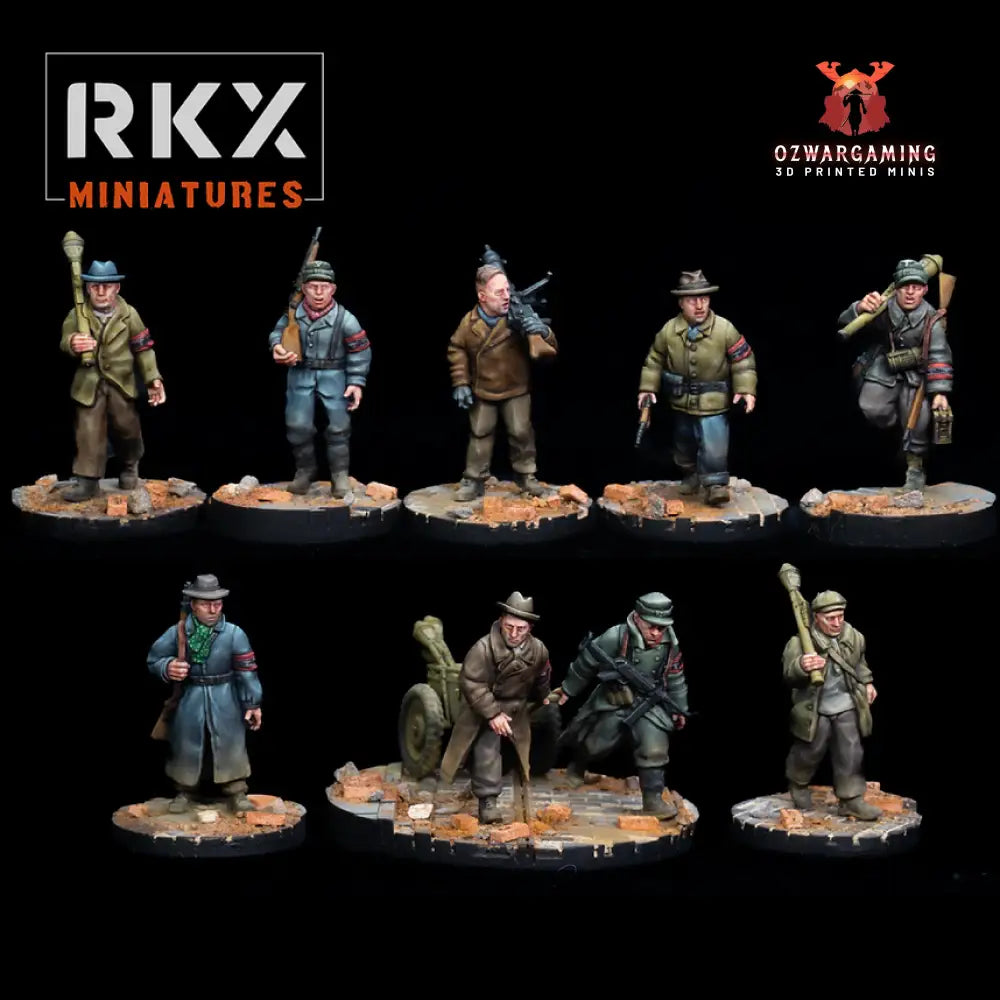 Volkstruum Marching Squad | RKX Miniatures 28mm WW2 Wargaming Miniatures Role Playing Miniatures