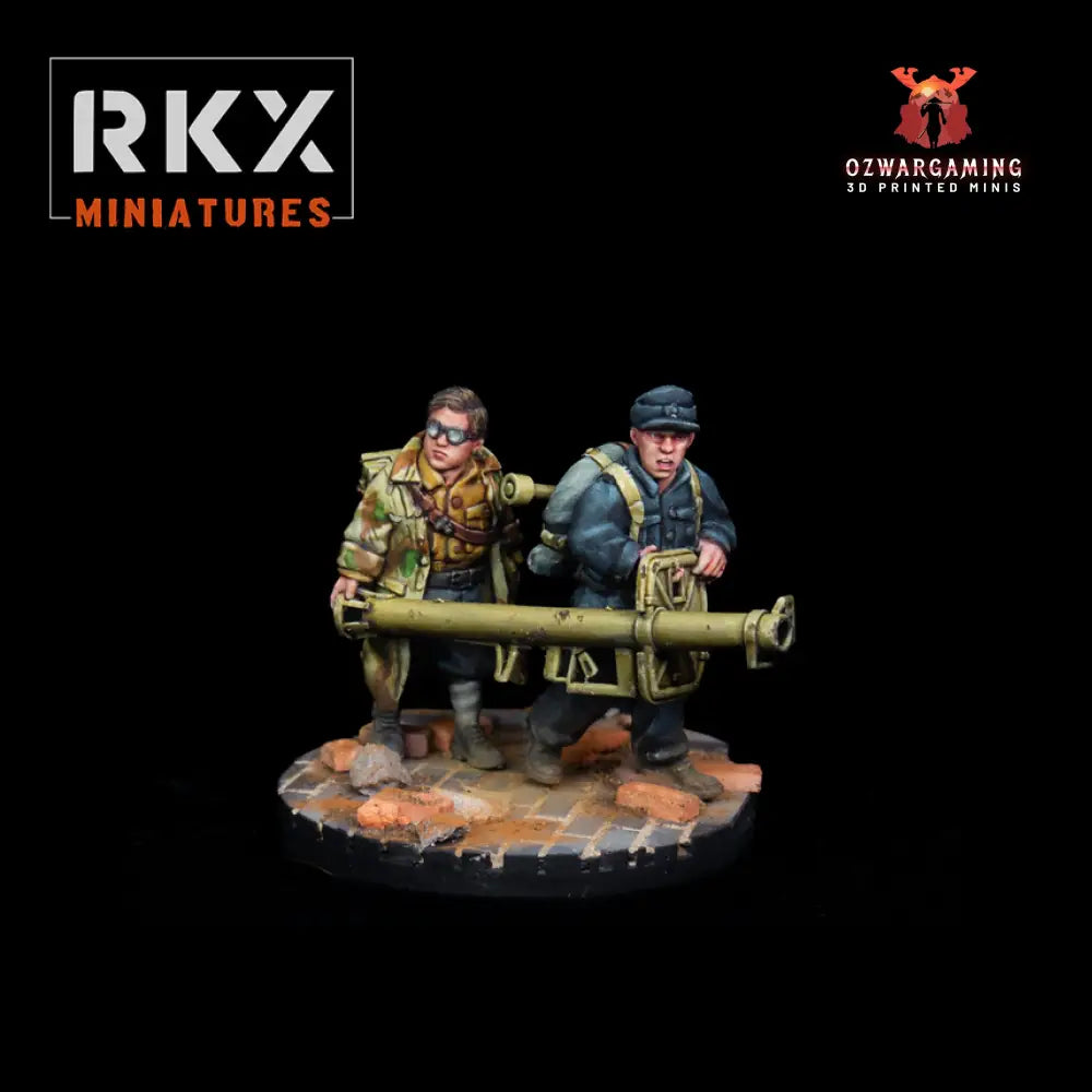 Volkstruum Panzerschreck Team | RKX Miniatures 28mm WW2 Wargaming Miniatures Role Playing Miniatures