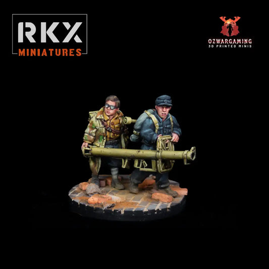 Volkstruum Panzerschreck Team | RKX Miniatures 28mm WW2 Wargaming Miniatures Role Playing Miniatures