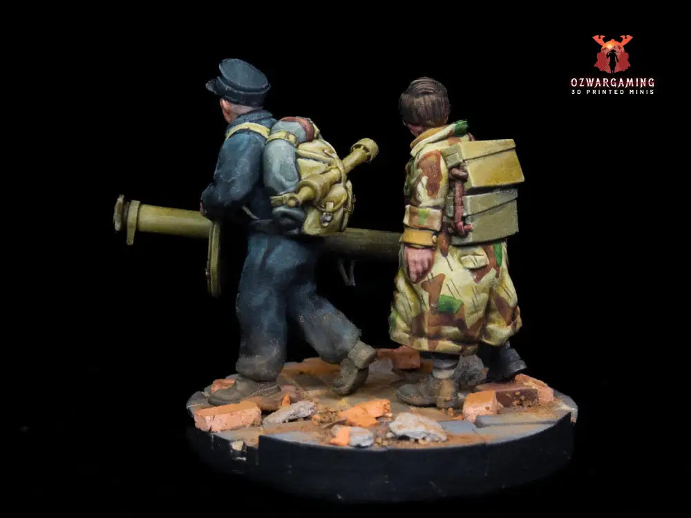 Volkstruum Panzerschreck Team | RKX Miniatures 28mm WW2 Wargaming Miniatures Role Playing Miniatures