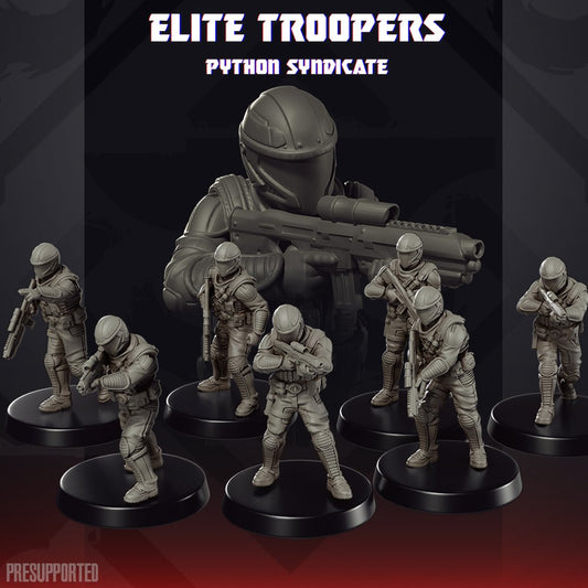 Yo Joe! Unit: Python Elites 2 | Skullforge Studios 32mm Wargaming Miniatures Role Playing Miniatures