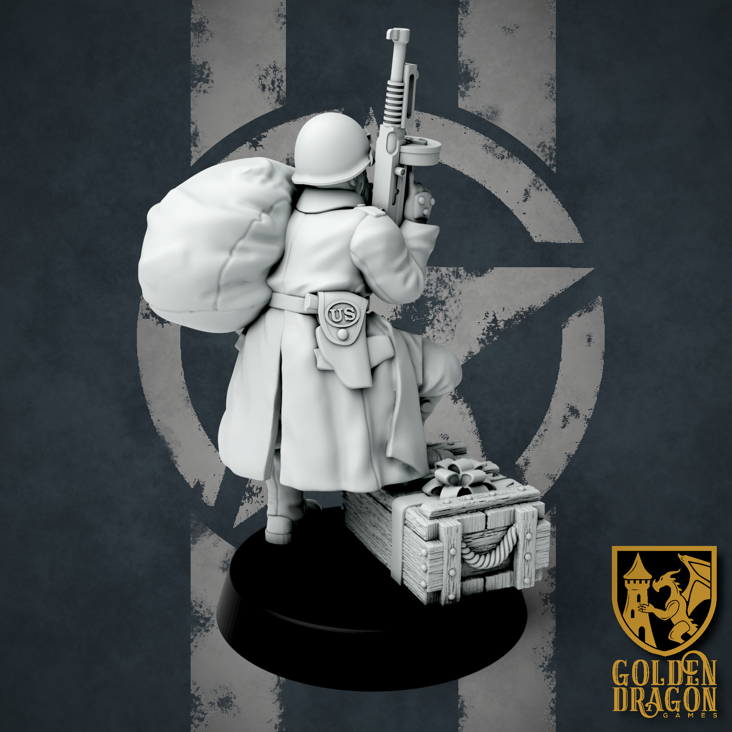 United States of America General Nicholas Winters | Golden Dragon Games Weird WW2 Role Playing Miniatures