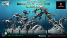 Water War AQ Clankers Monopose | Warbear Studios 28mm SciFi Wargaming Miniatures Role Playing Miniatures
