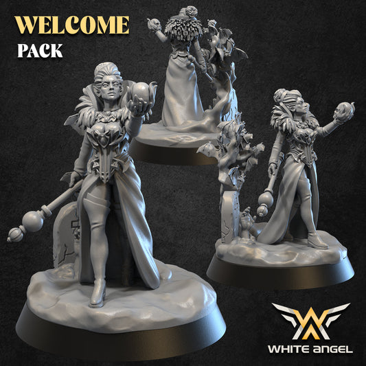 Vampire Heroine | White Angel 28/32mm Fantasy Wargaming Miniatures Role Playing Miniatures
