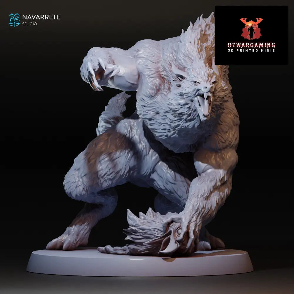 Werewolf Pose 2 | Navarrete Studios 25mm Fantasy Wargaming Miniatures