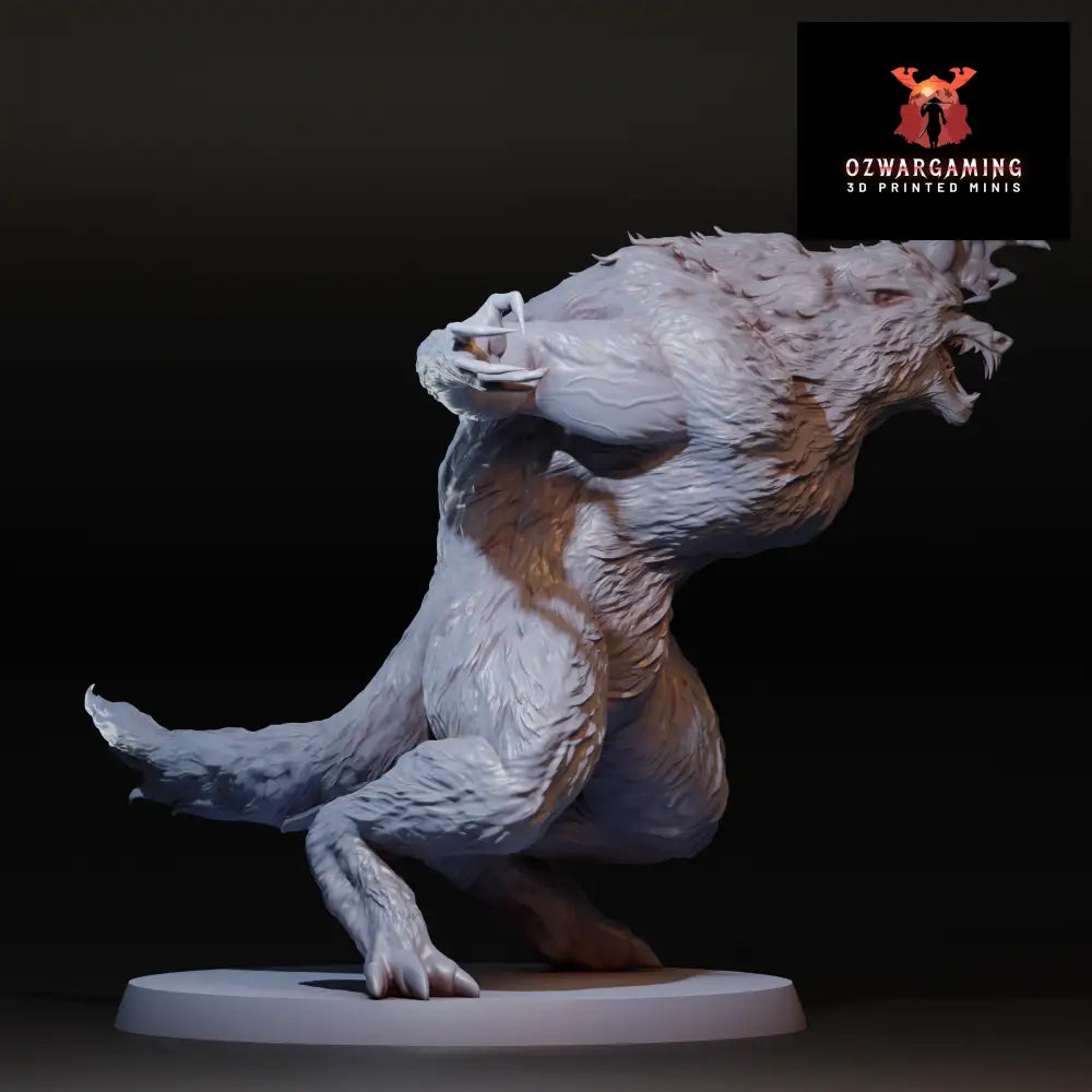 Werewolf Pose 3 | Navarrete Studios 25mm Fantasy Wargaming Miniatures