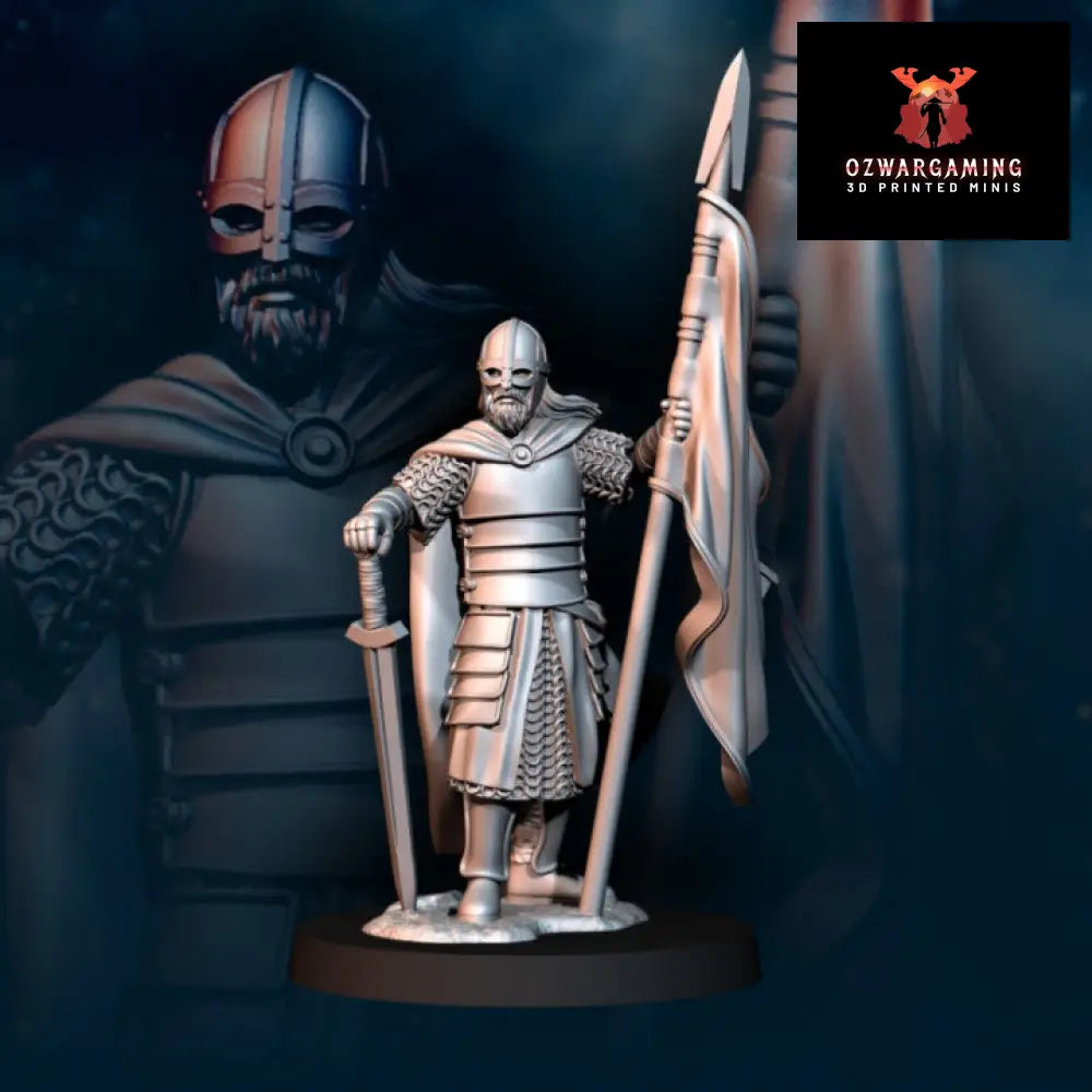 West Human Banner | Davale Games 25mm Fantasy Wargaming Miniatures Role Playing Miniatures